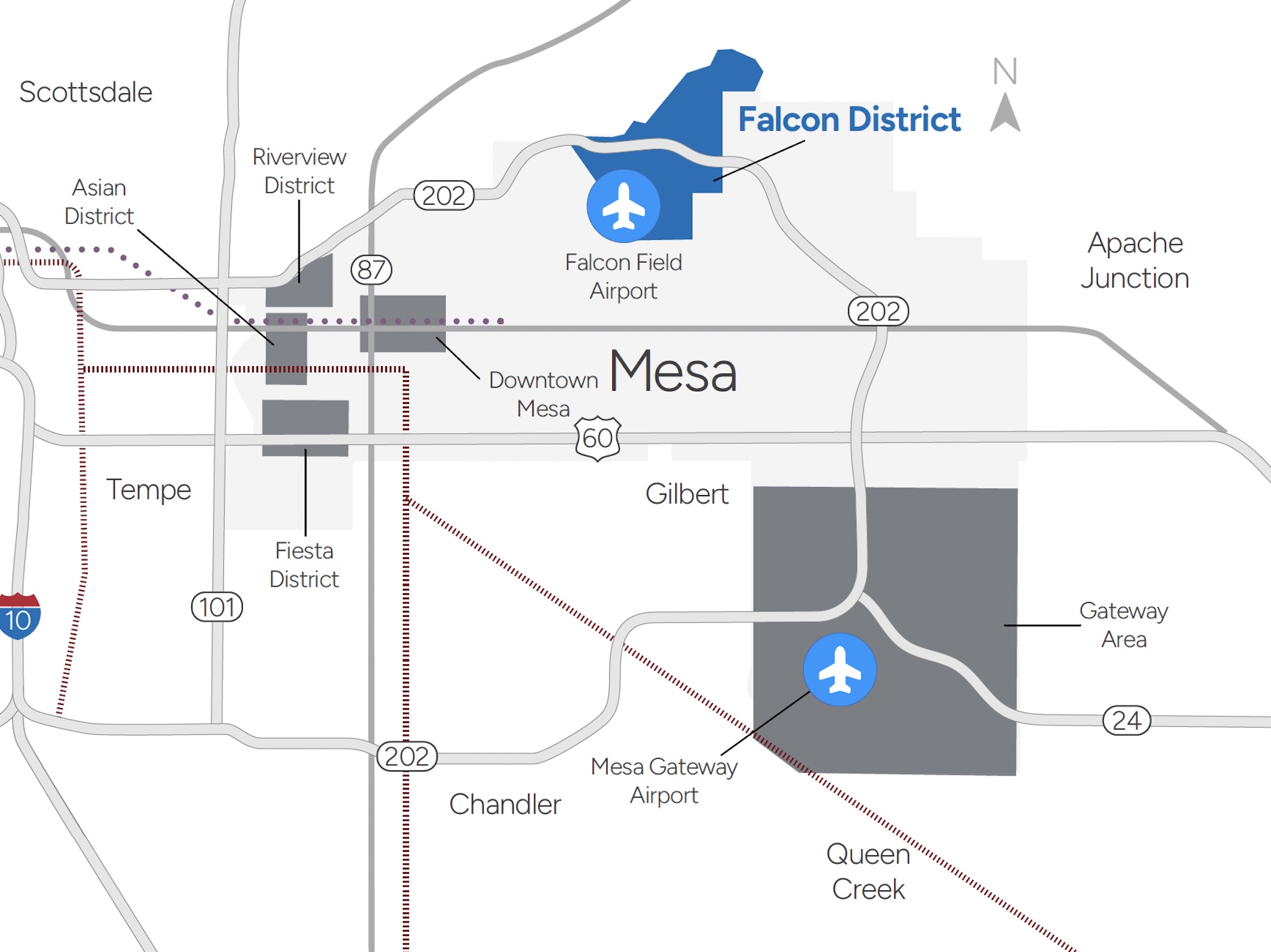 City of Mesa Falcon District Map
