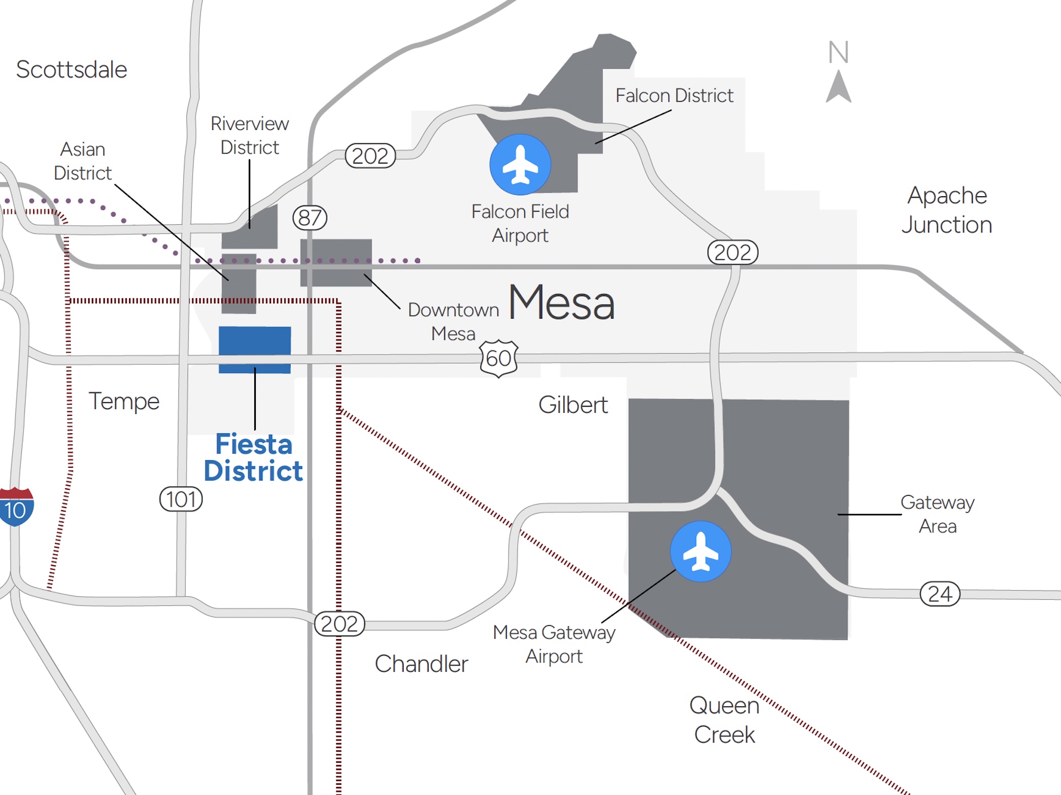 City of Mesa Fiesta District Map