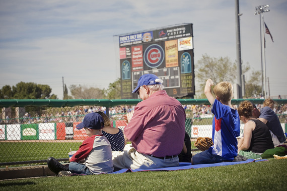 Cubs Baseball Spring Training kids