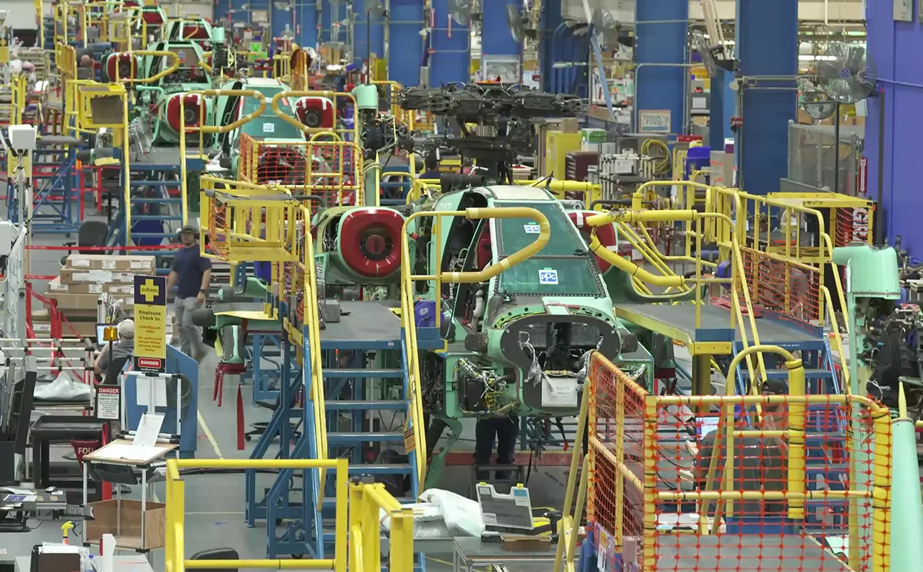 Boeing Mesa Factory Apache Line